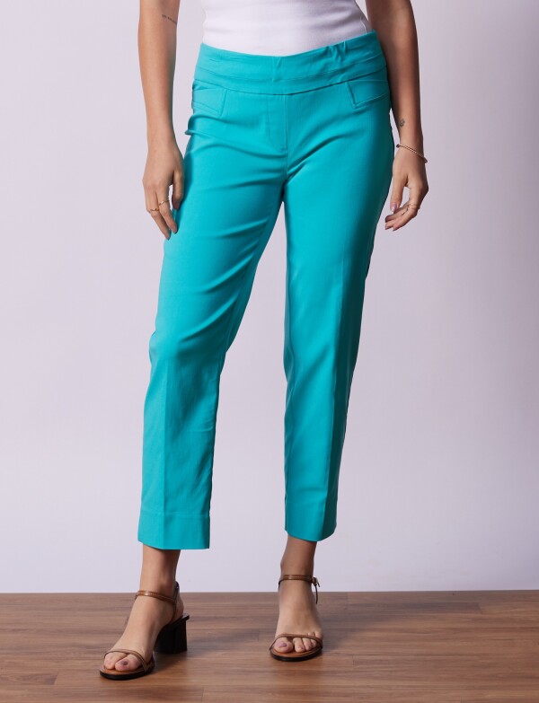 Pantalon Pull On TURQUESA