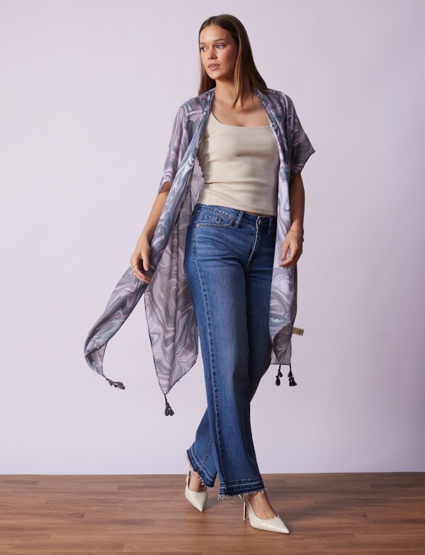 Kimono Printed MULTI/GRIS