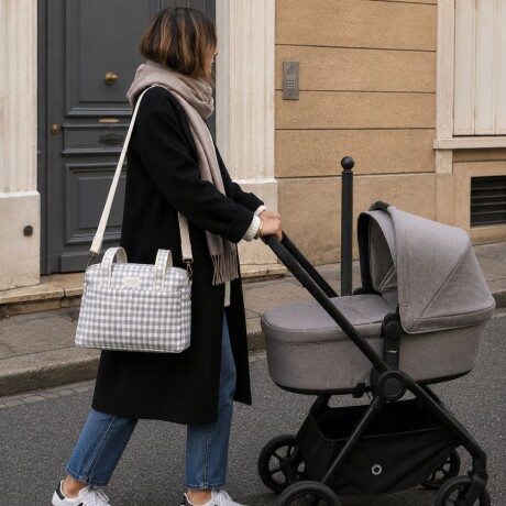 Bolso Midi Vichy Gris