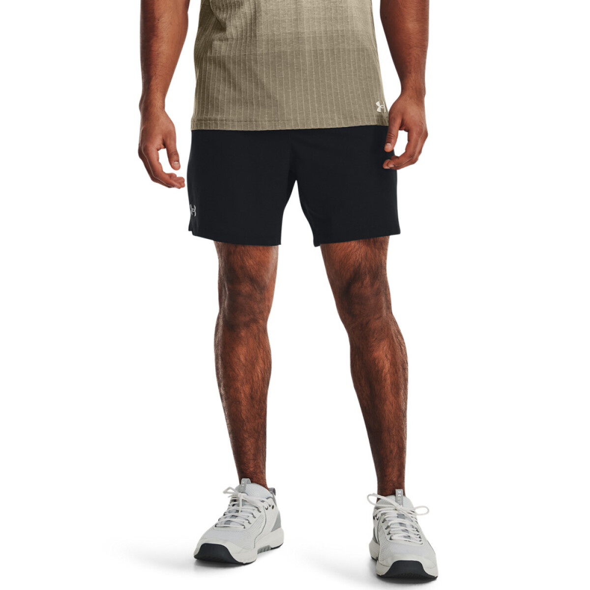 UA Vanish Woven 6in Shorts-RED - BLK-001 
