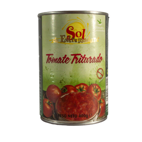 Tomate Triturado SOL DE EXTREMADURA (99.35%) Sin Gluten 400Grs Tomate Triturado SOL DE EXTREMADURA (99.35%) Sin Gluten 400Grs