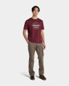 Polo Mountain Graphic Manga Corta Hombre Burgundy