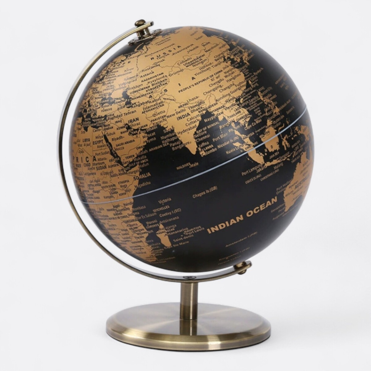 Globo Terraqueo Grande - Negro 