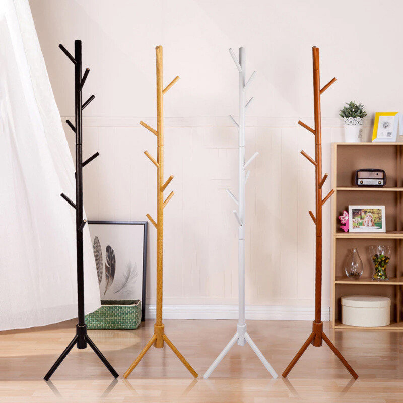 Perchero de pie 175 x 43 cm MARRON CLARO
