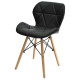 Silla Victoria Eames acolchonada NEGRO