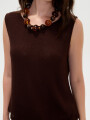 Musculosa Ikat Chocolate