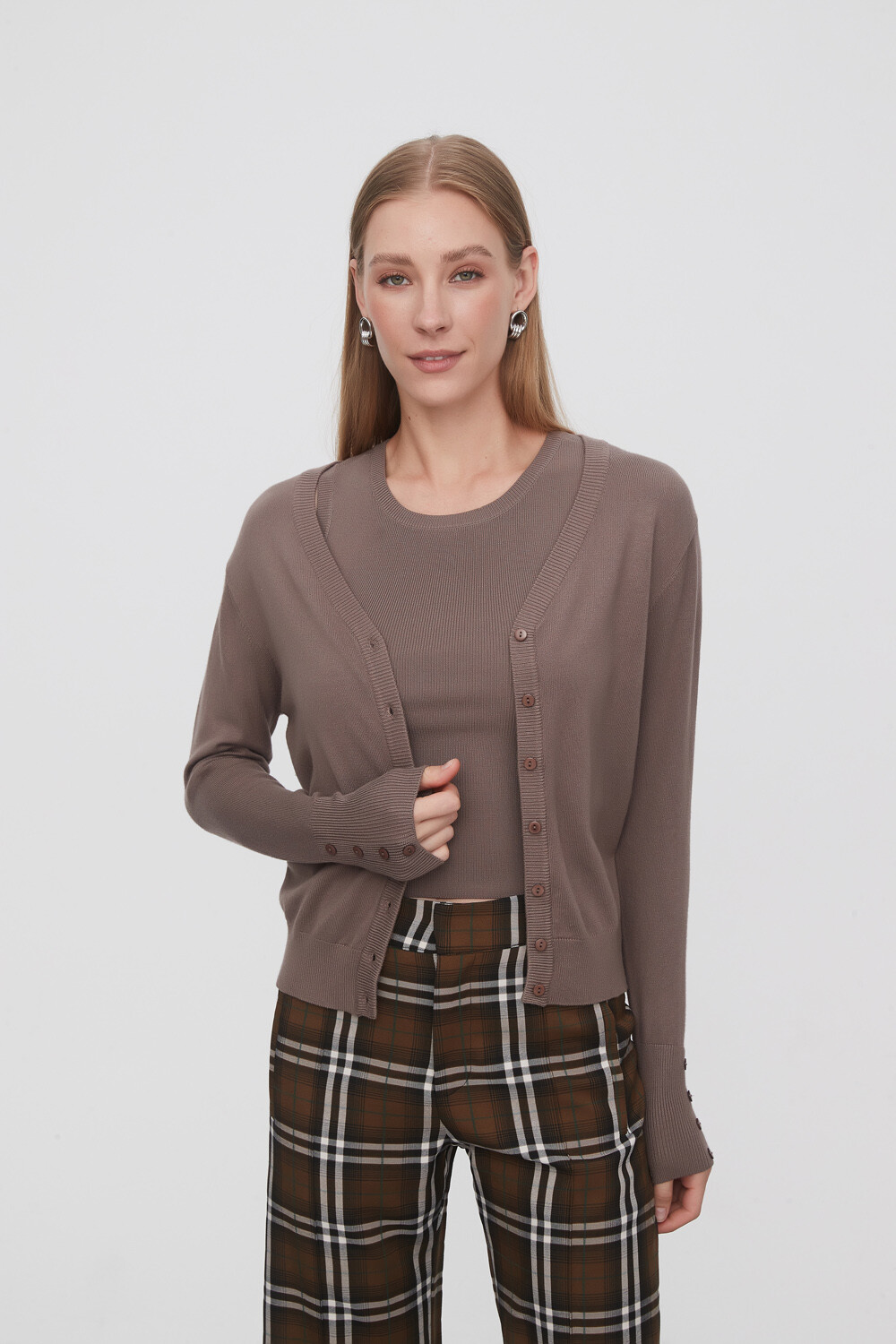 Saco Peri Taupe / Mink / Vison