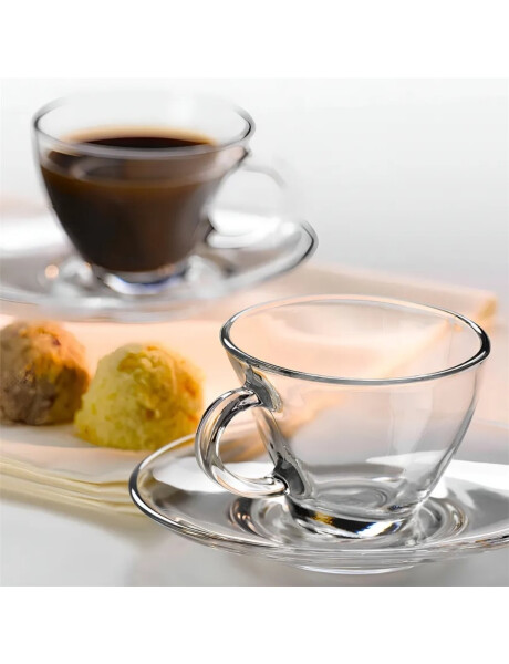 SET 6 TAZA DE TE C/PLATO 230CC PENGUEN PASABAHCE SET 6 TAZA DE TE C/PLATO 230CC PENGUEN PASABAHCE