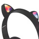 Auriculares Inalambricos De Niño Ledstar Cat Negro Auriculares Inalambricos De Niño Ledstar Cat Negro