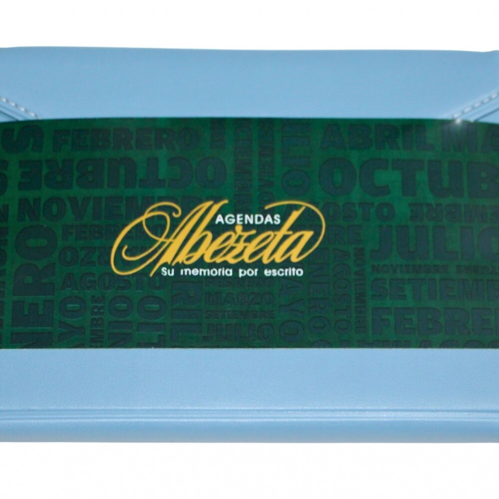 AGENDA ABEZETA CLASSIC MEDIUM 214 CS TAPA COSIDA SOLAPA COLOR TURQUESA