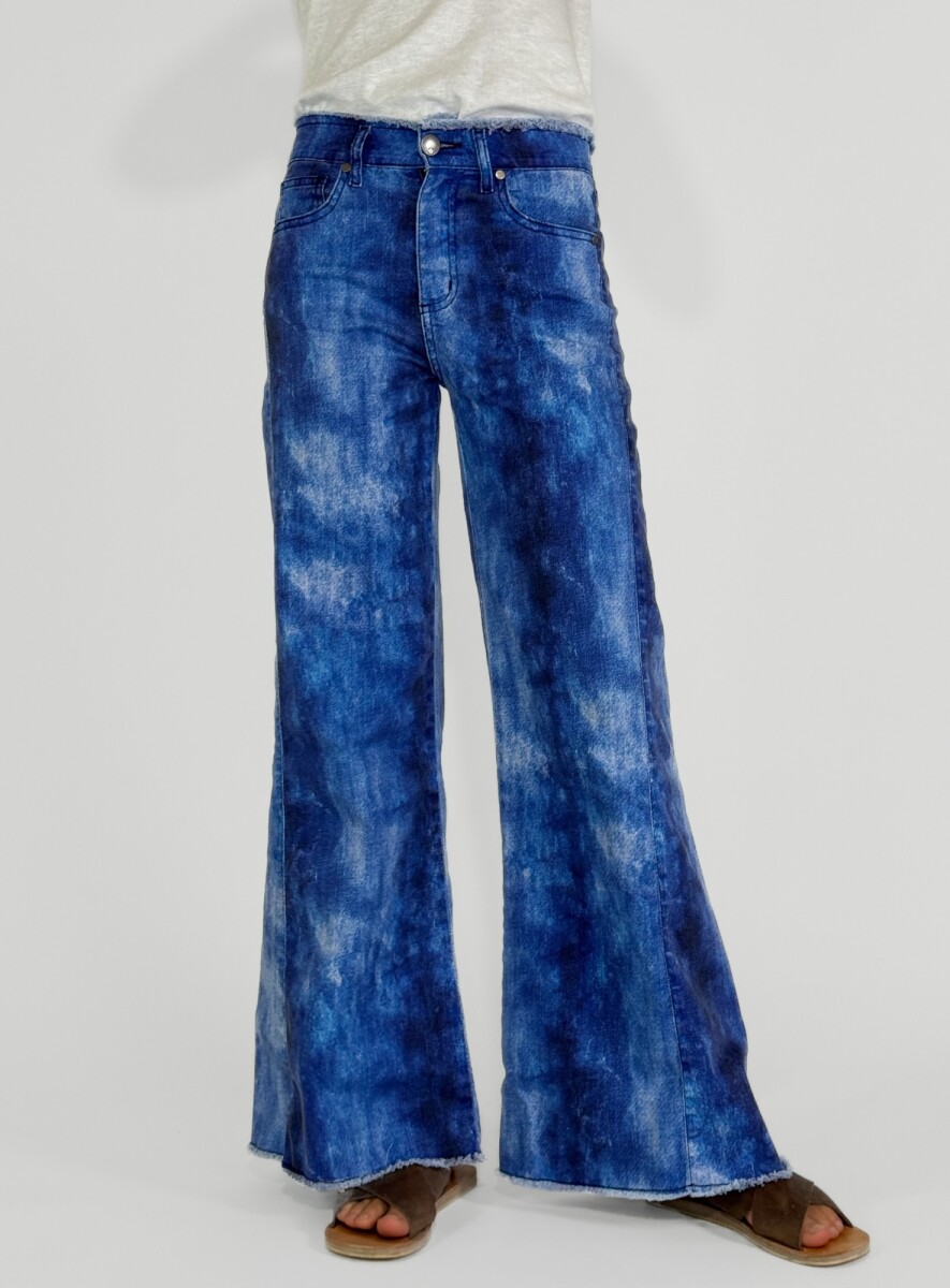 PANTALON AQUARELA DENIM - AZUL 