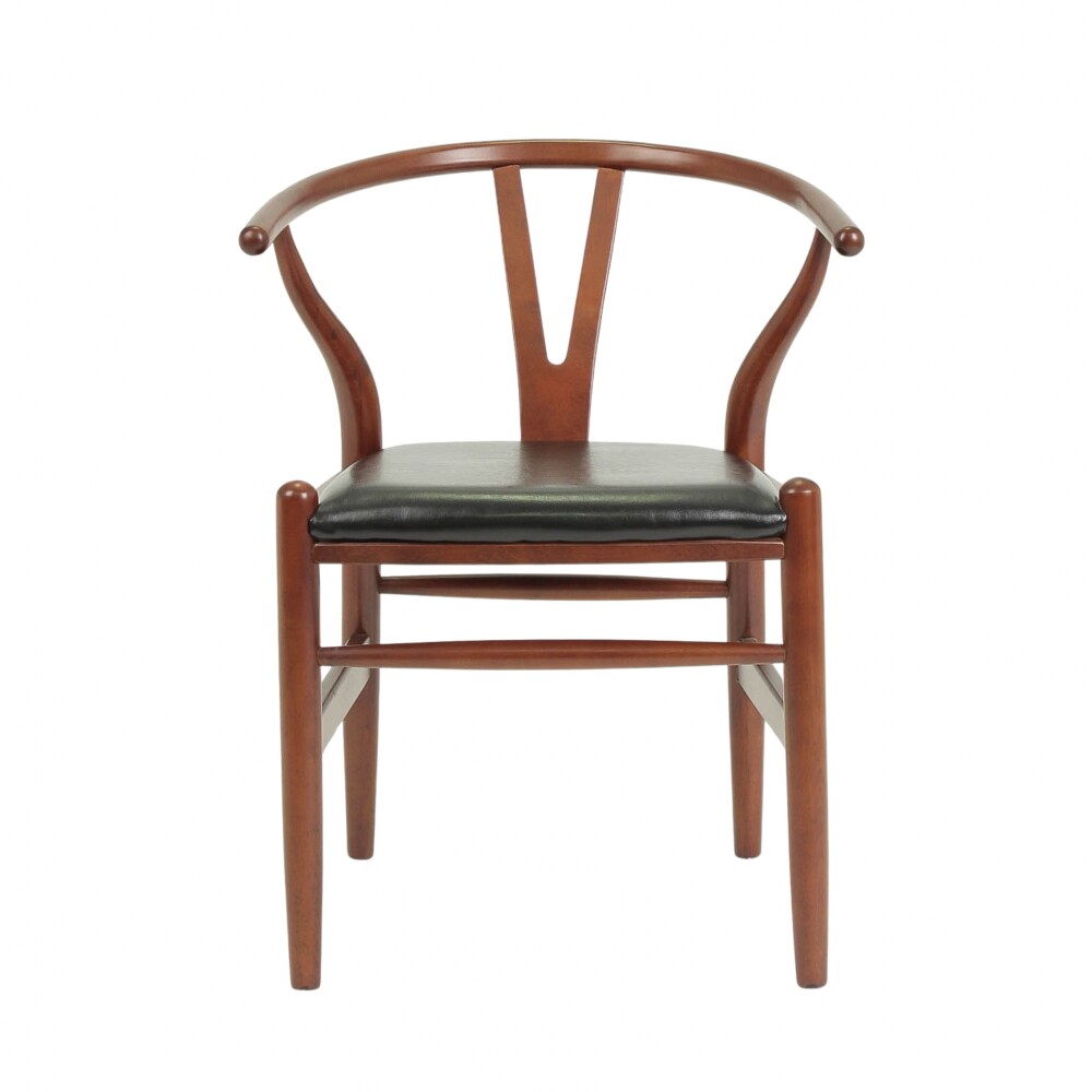 Silla Wishbone Madera de Roble tapizada Rustico Hogar