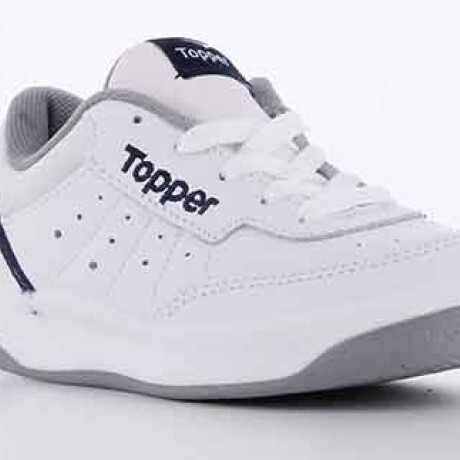 Championes Infantiles Topper X Blanco - Azul