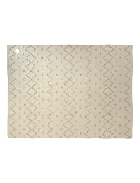 ALFOMBRA NATURAL 170X250CM PUNTOS ZIGZAG ALFOMBRA NATURAL 170X250CM PUNTOS ZIGZAG