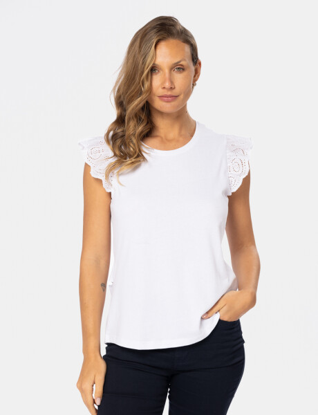 REMERA VOLADOS LISA Blanco