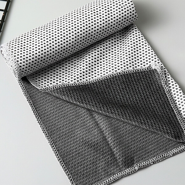 Toalla Deportiva Enfriadora Instantánea Microfibra 90×30cm Color Gris