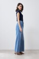 Pantalón de jean con pinzas jean medio