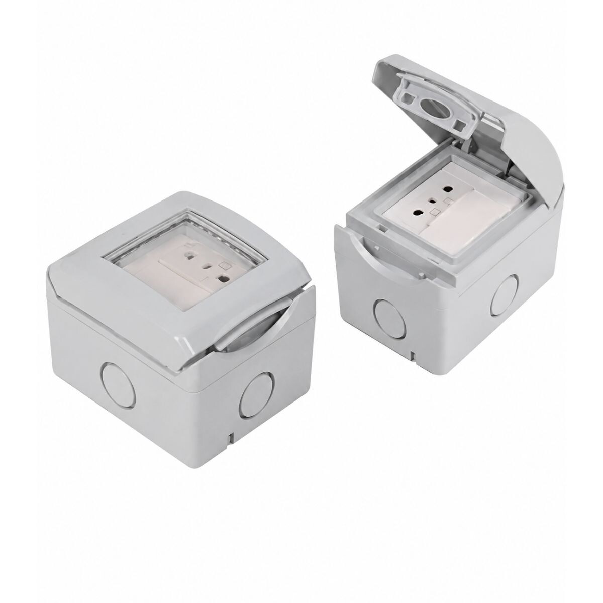 Caja Ip54 C/interruptor Y Toma Mod 