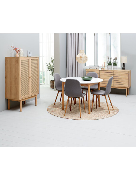 Silla de comedor JONSTRUP tela gris Silla de comedor JONSTRUP tela gris