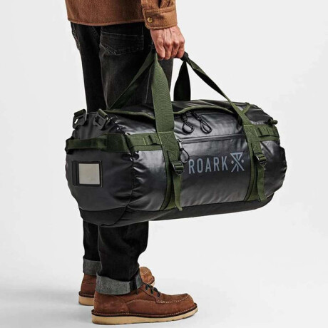Bolso Roark Pony Keg 60 L Duffle Negro/Verde