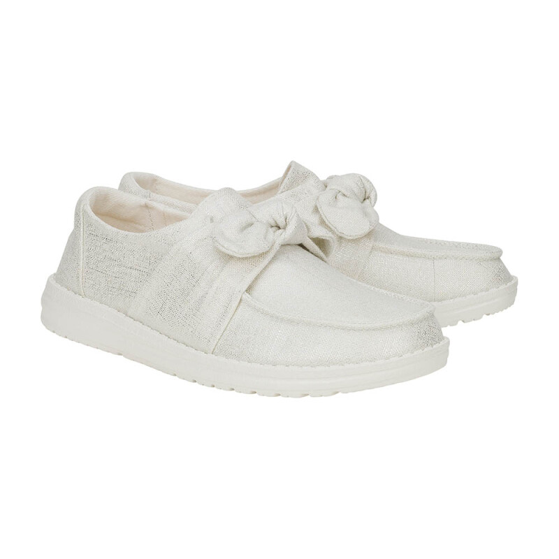 Wendy Bow Shimmer - Mujer Metallic Silver