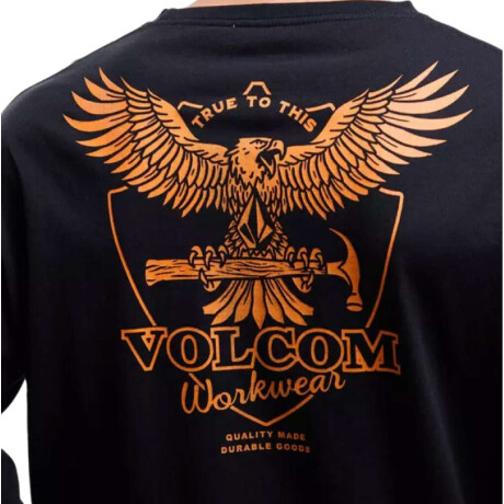 Remera Volcom Abg Organic Rawline Negro