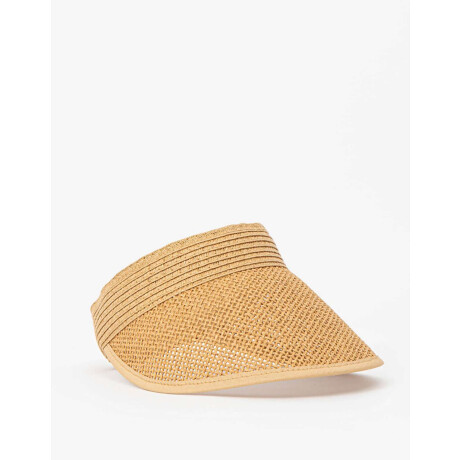 Visera Efecto Rafia Marron Beige