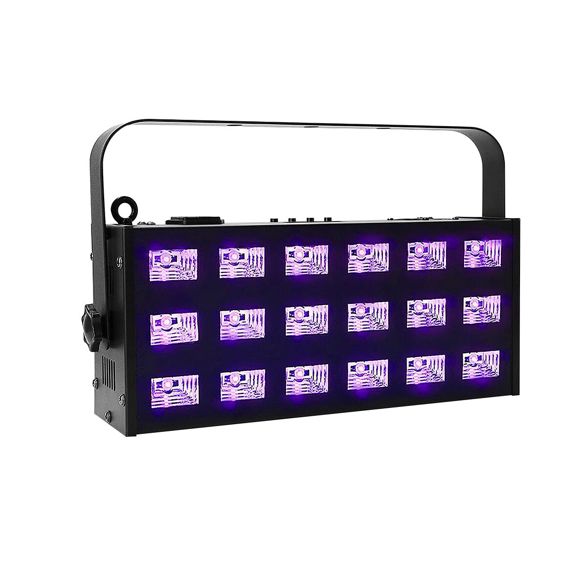 LUZ NEGRA LED PLS UV18DMX 18PCS CON DMX 