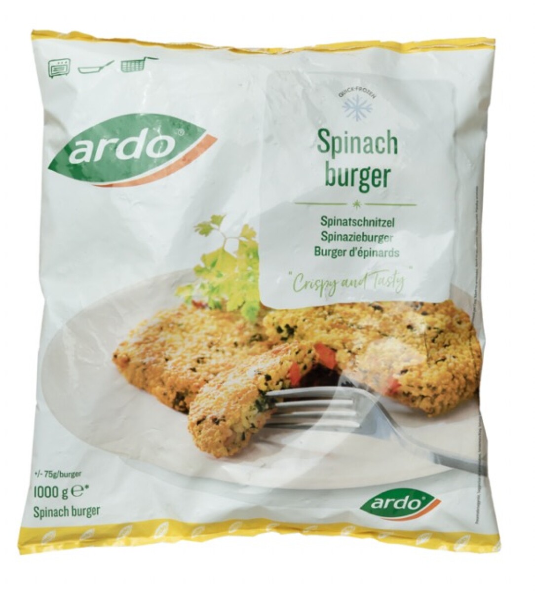 Hamburguesa de espinaca Ardo - 1 kg 