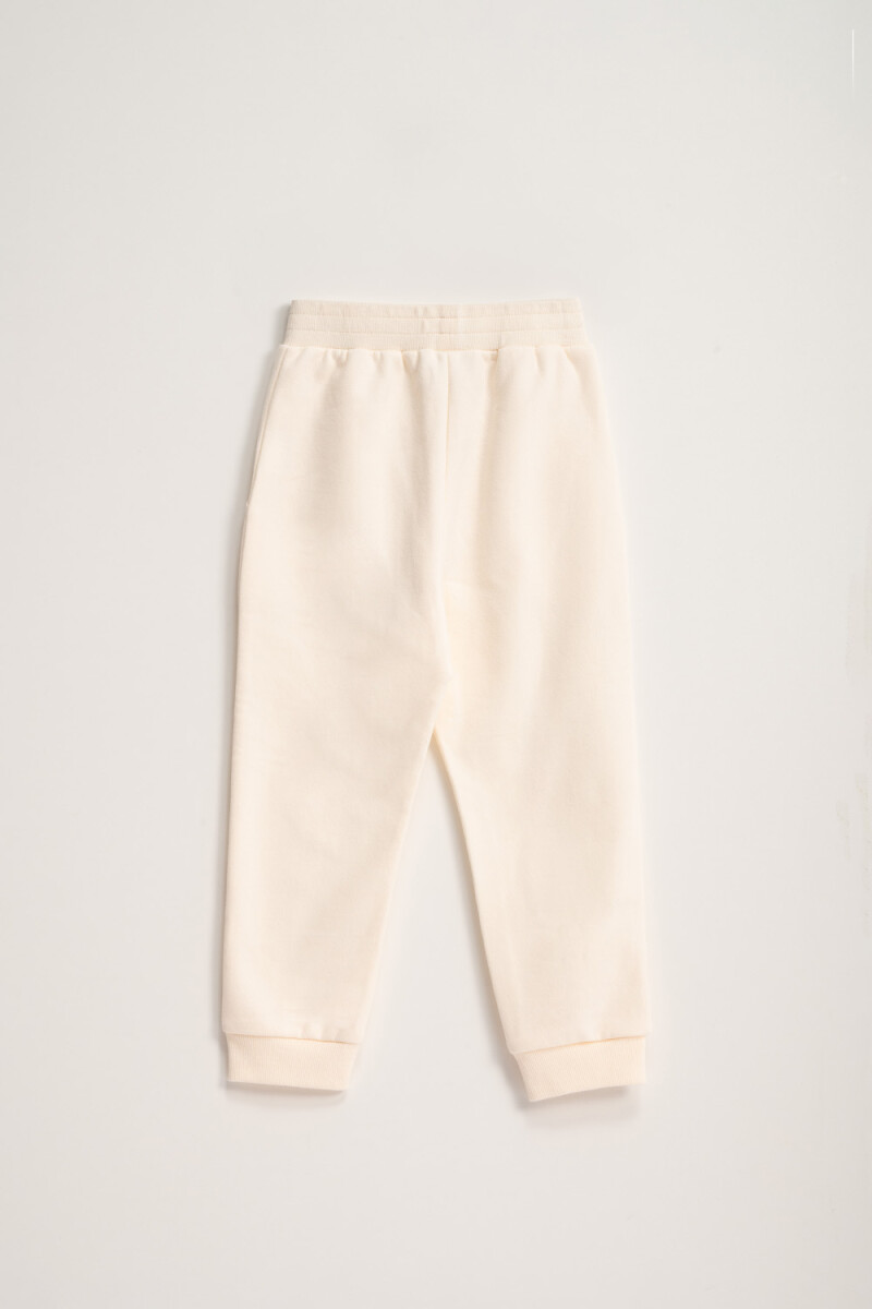Pantalón jogger deportivo - Crudo 