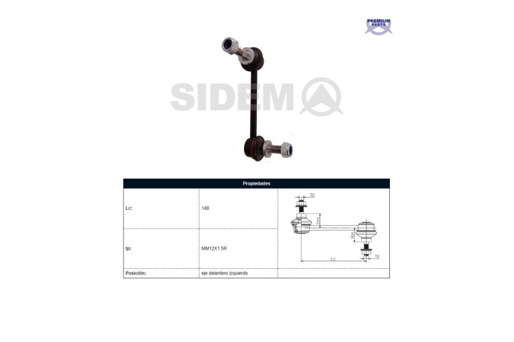 Bieleta Toyota Hilux 04-25 Izq Bieleta Toyota Hilux 04-25 Izq