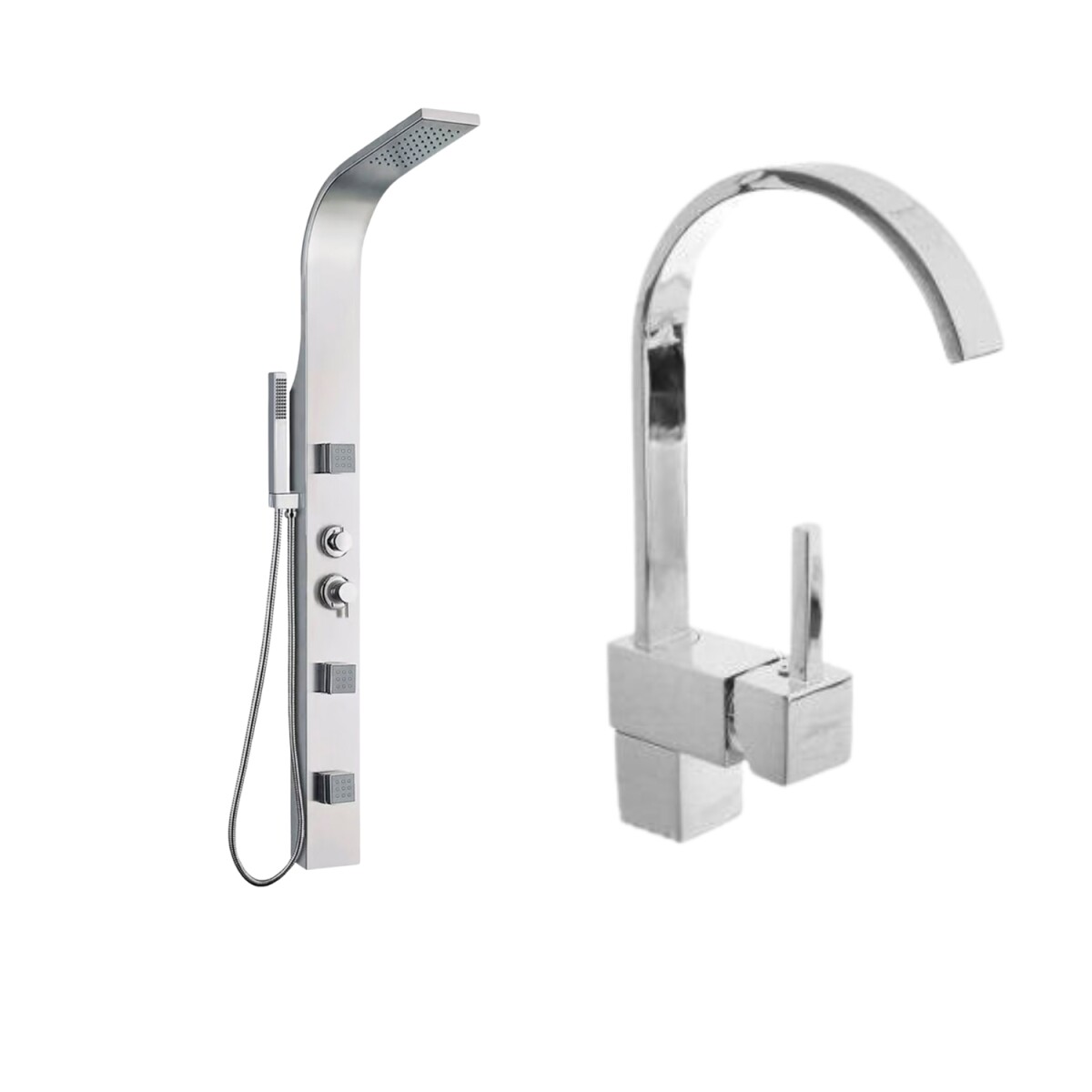 Combo Baño Columna de Ducha Completa + Grifería 