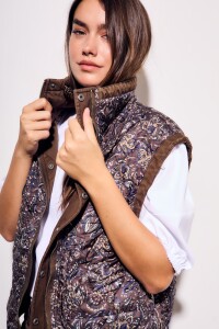 Chaleco Lavado Reversible Chocolate