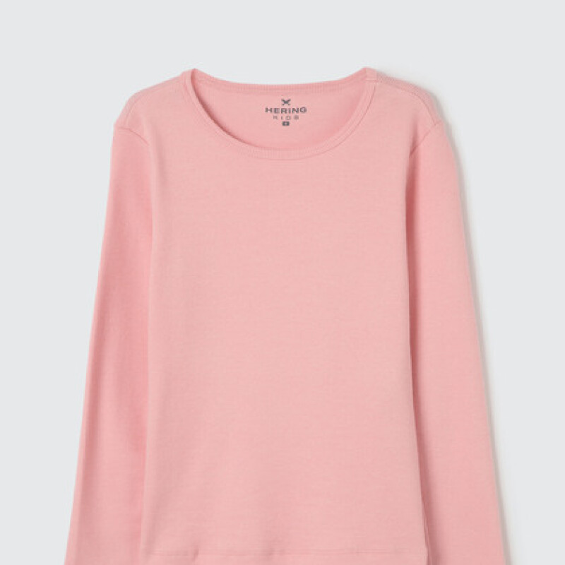 BLUSA ML FEM ROSA CLARO