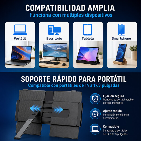 Monitor Portátil Blackview Dual Visión Scm8 15.3" MONITOR BLACKVIEW DUAL VISION SCM8 15.3"