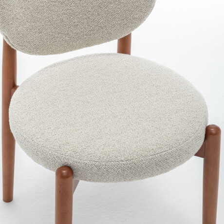 SILLA DE COMEDOR MADERA NATURAL-BEIGE MONZA