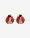 Aros Pasantes Color Aros Pasantes Lady Bug - Dorado