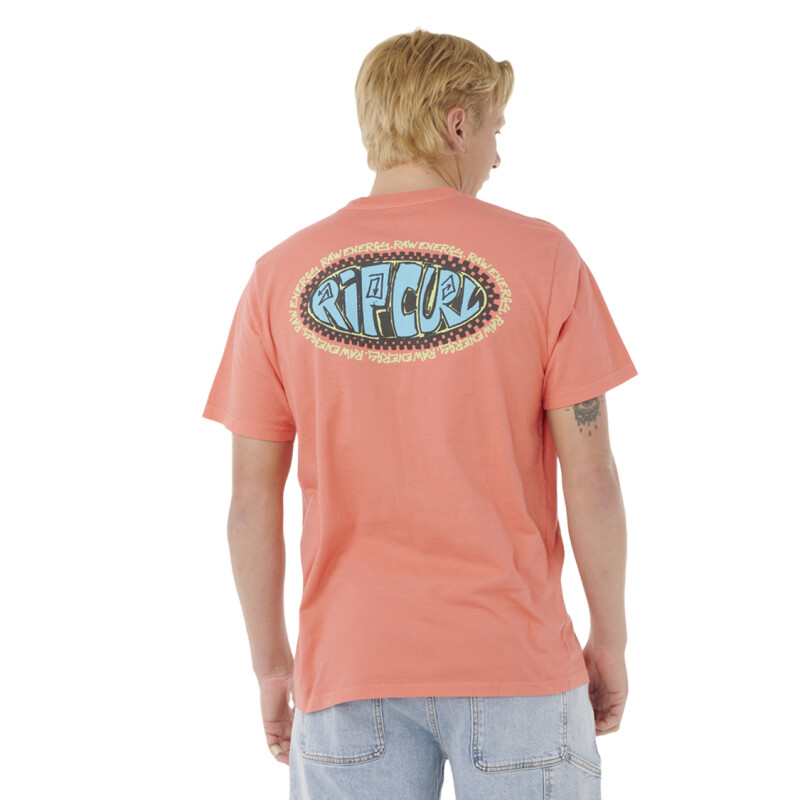 Remera Rip Curl Raw Energy De Oval Tee - Rosa Remera Rip Curl Raw Energy De Oval Tee - Rosa