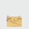 Longchamp -Mini bolso cruzado de cuero, Le pliage Xtra Amarillo Pastel