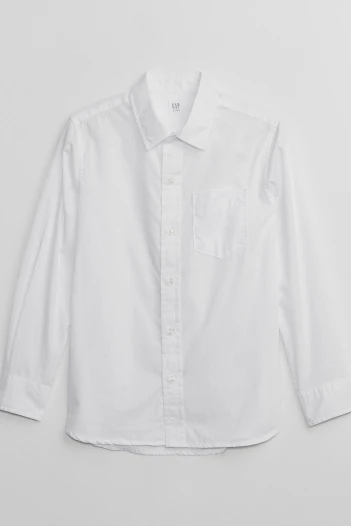 Camisa Poplin Niño Optic White