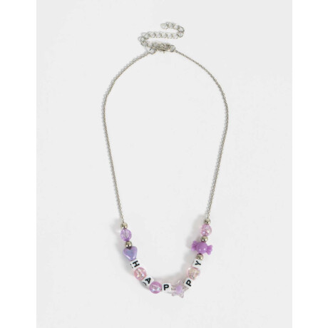 Collar Corto Infantil Beads Plateado