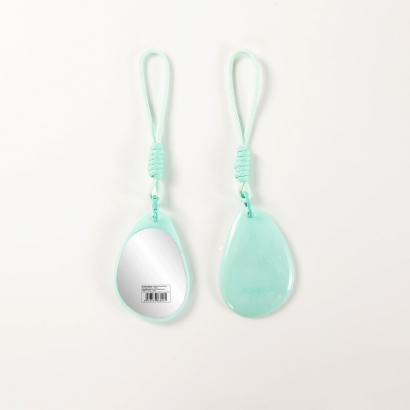 ESPEJO PORTÁTIL MINI CON FORMA DE MANGO - VERDE ESPEJO PORTÁTIL MINI CON FORMA DE MANGO - VERDE
