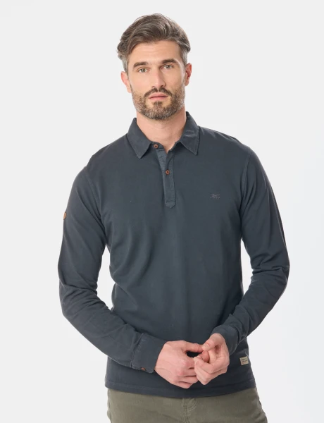 REMERA POLO PIQUE LISA Gris