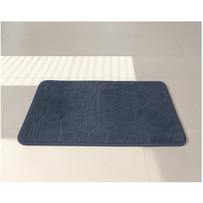 JUEGO KIT COMPLETO DE BAÑO CON CORTINA, TOALLA Y ALFOMBRA AZUL Juego Kit Completo De Baño Con Cortina, Toalla Y Alfombra Azul