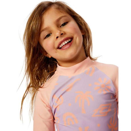 Lycra Rip Curl Low Tide Rash Lila