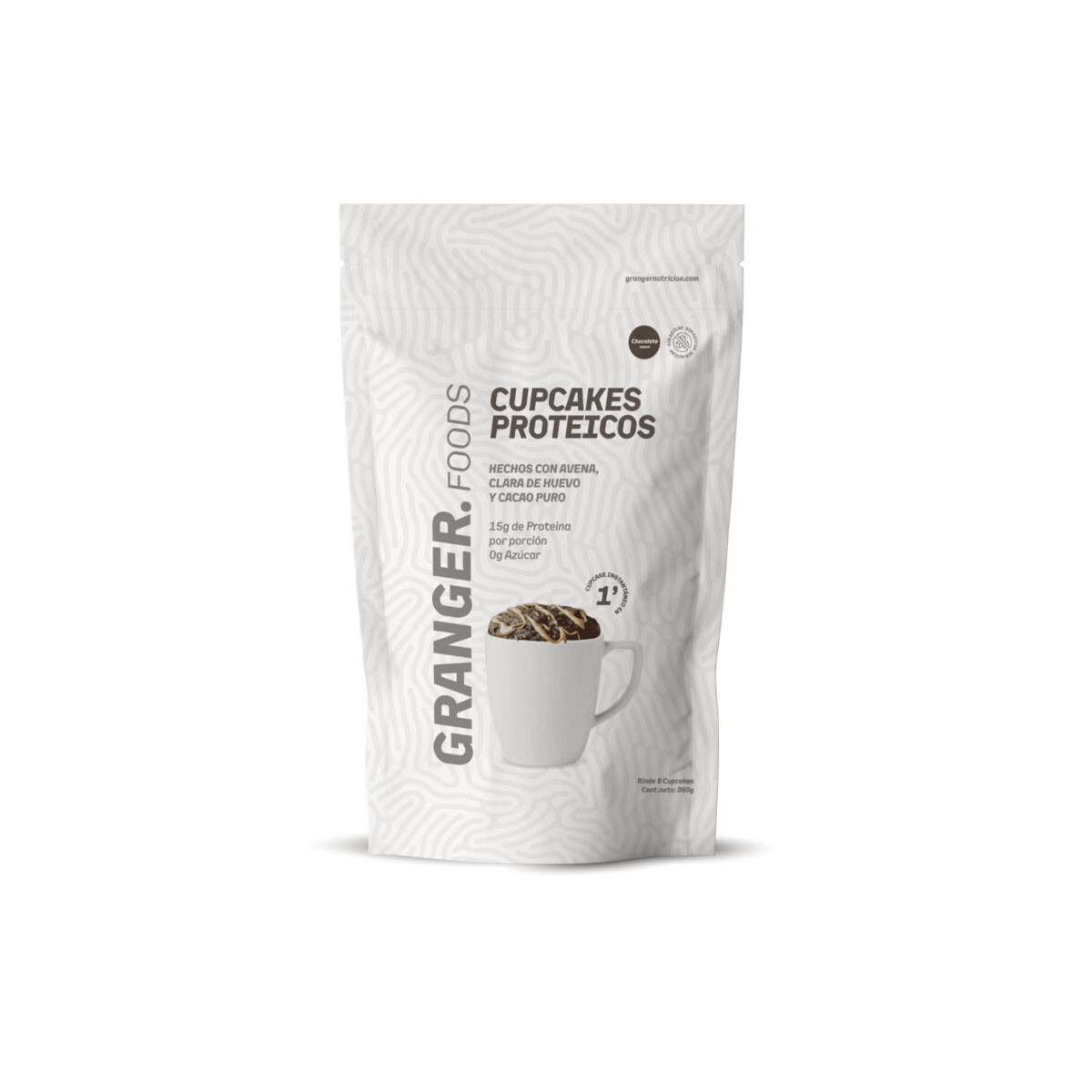 Cupcakes proteicos de chocolate 360g Granger 