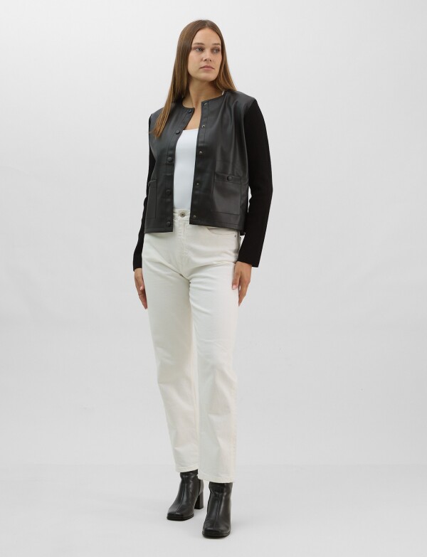 Chaqueta Combinada E NEGRO