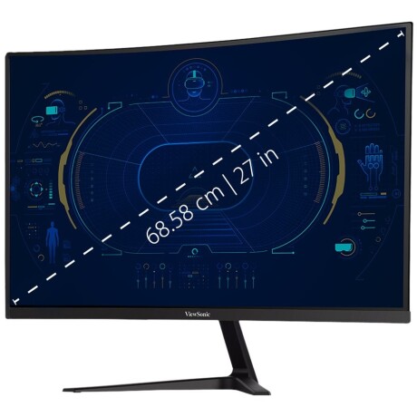ViewSonic OMNI VX2718-PC-MHD - Monitor LED - gaming - curvado - 27" - 1920 x 1080 Full HD (1080p) @ 180 Hz - MVA - 250 cd/m² - 4 ViewSonic OMNI VX2718-PC-MHD - Monitor LED - gaming - curvado - 27" - 1920 x 1080 Full HD (1080p) @ 180 Hz - MVA - 250 cd/m² - 4