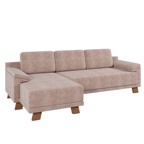 Rinconera Adalia - Tela Microfibra - Chaise izquierdo 12072 (Beige)