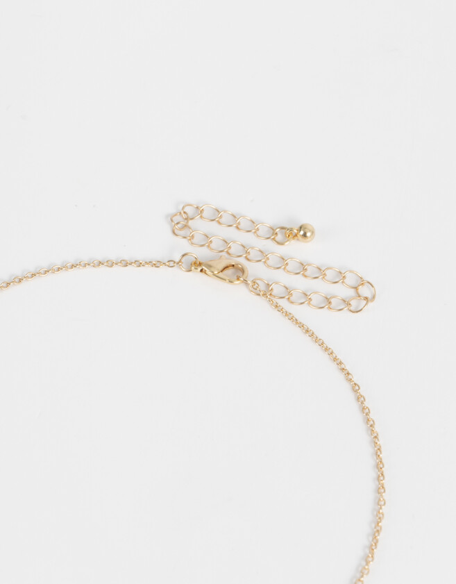 Collares Cortos Con ramillete Collar Corto Con Ramillete - Dorado